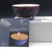 Schmelzlicht aus edlem Porzellan für drinnen und draußen